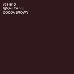 #31181D - Cocoa Brown Color Image